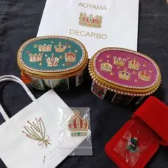 青山デカーボ 伊勢丹限定 猫のトランプ缶 タッセルチェーン