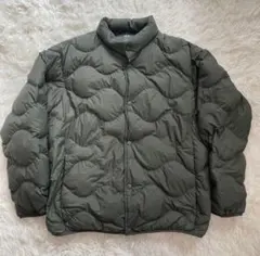 ウルトラライトダウンウェーブキルトジャケット ブラック