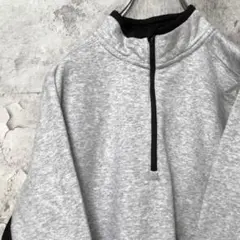 Reebok USA輸入 ハーフジップ ワンポイントスウェット