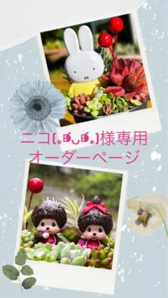 【ニコ(⁎⁍̴̛ᴗ⁍̴̛⁎)様専用オーダーページ】です！！