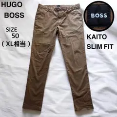✨人気✨ヒューゴボス　チノパン KAITO スリムフィット ストレッチ 刺繍ロゴのサムネイル