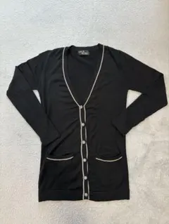 CECIL McBEE ロングカーディガン　ブラック　M
