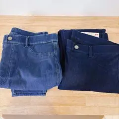 UNIQLO ヒートテックウルトラストレッチデニムレギンスパンツ 2点セット