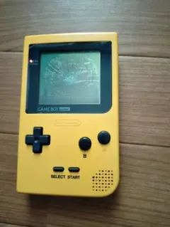 ゲームボーイポケット イエロー 本体 液晶割れジャンク品