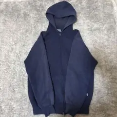 ポンポンタ様専用Russell パーカー ナス紺ラッセル 90s フェードUSA