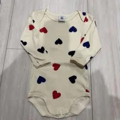 PETIT BATEAU ハート柄ロンパース 12m