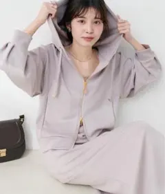 みき様専用natural couture／ふわもちＷZIPパーカー