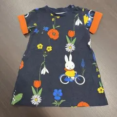 graniph ミッフィー 花柄 ワンピース 90cm