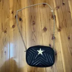 スターモチーフ ブラック ショルダーバッグ