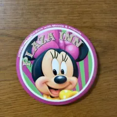 ミニーマウス 缶バッジ PLAZA INN
