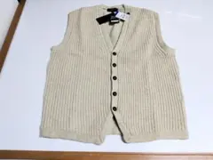 クリスチャンオラーニ 毛混ニットベスト Lサイズ 新品 ★う6663