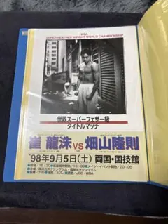 畑山隆則 ボクシング世界タイトルマッチ パンフレット 3冊セット チラシ一枚 畑山隆則 ボクシング世界タイトルマッチ パンフレット 3冊セット