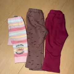 レギンス、ズボン3枚セット（80cm）