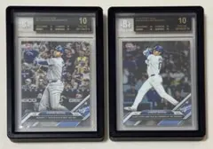 BGS10 ブラックラベル 大谷翔平 Topps Now 50/50 2枚セット - メルカリ
