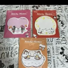 デルフィーノ　ディズニー　ダイカット　付箋　3点