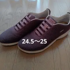 GEOX スニーカー パープル スリッポン　EUR39のサムネイル