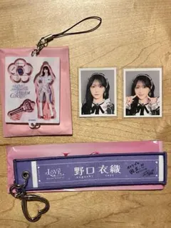 ＝LOVE 野口衣織 マフラータオルキーホルダー IDフォト ミニくじ