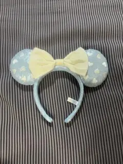 ディズニー ミニー カチューシャ ハート 白リボン