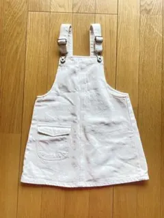 ZARA ジャンバースカート 3-4歳 104cm オフホワイト