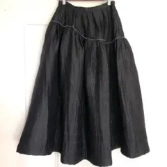 ルールロジェット leur logette 黒 ボリュームスカート パールビーズのサムネイル