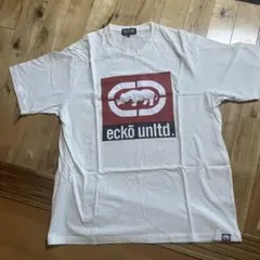 eckō unlt. ロゴプリント Tシャツ ホワイト
