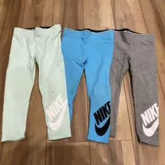NIKE カラフルレギンス 3点セット　4T 98〜104