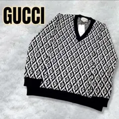 GUCCI　グッチ　GG　柄　ジャカード　セーター　長袖　タグ付き　完売品　希少のサムネイル