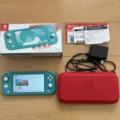 Nintendo Switch Lite ターコイズ 本体/充電器、箱、ケース