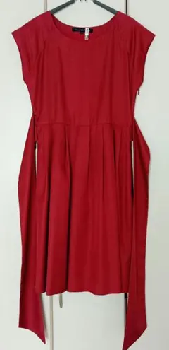 Green Label Relaxing 赤 ノースリーブ ワンピース 40