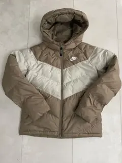 Nike ダウンコート Lサイズ ベージュ