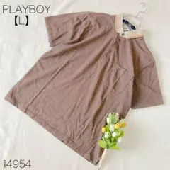 PLAYBOY プレイボーイ 半袖ポロシャツ 胸ポケット ゴルフ カジュアル Lのサムネイル