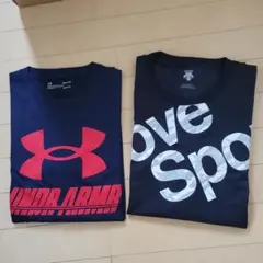 DESCENTE UNDER 2000円 ARMOUR 1200円 長袖シャツ