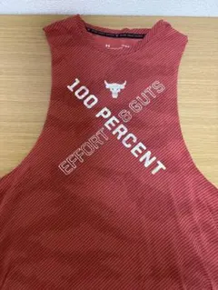 レッド ストライプ タンクトップ 100 PERCENT