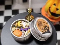 SALE！【ミニチュア】ハロウィンクッキー缶③