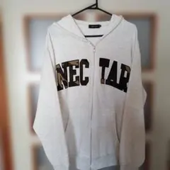 Nectar グレー ジップアップパーカー
