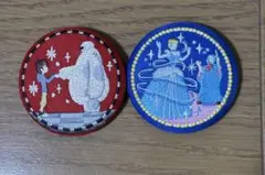 ディズニー　刺繍缶バッジ2