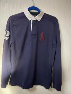 Polo Ralph Lauren ネイビー 長袖ポロシャツ S