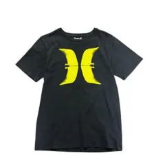 プリントTシャツ　Hurley 半袖　コットン　ブラック　XL 古着　8Sd