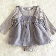 SLAP SLIP フリル付きロンパース 80