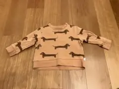 TINY ダックスフンドプリント トレーナー