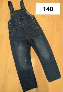【美品】デニムオーバーオール 140cm