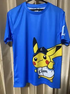 埼玉西武ライオンズ×ポケモン ピカチュウTシャツ Lサイズ - メルカリ
