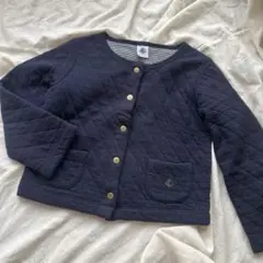 【PETIT BATEAU】キルティングカーディ ガン　サイズ108（5ans）