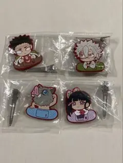 鬼滅の刃　キャラばんちょうこう　ヘアクリップ　　4点セット