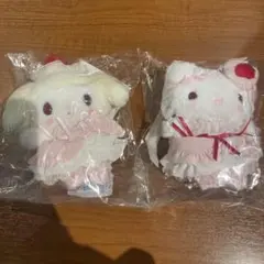 サンリオ キティ　マイメロ　いちごホイップケーキマスコットバッグチャーム