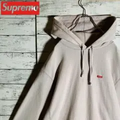 【カナダ製】シュプリーム⭐️スモールボックスロゴ　パーカー　XL相当　正規品鑑定