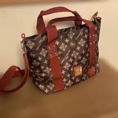 Christian Oliver ショルダーバッグ ブラウン/レッド2way