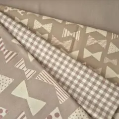 オックス生地 ベージュ系 4枚セット