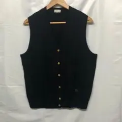 LA8237 バーバリーロンドン ベスト 黒 コットン ナイロン 40 LA8237 バーバリーロンドン ベスト 黒 コットン ナイロン 40