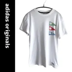 【アディダスオリジナルス】半袖プリントTシャツ 白T Aライン